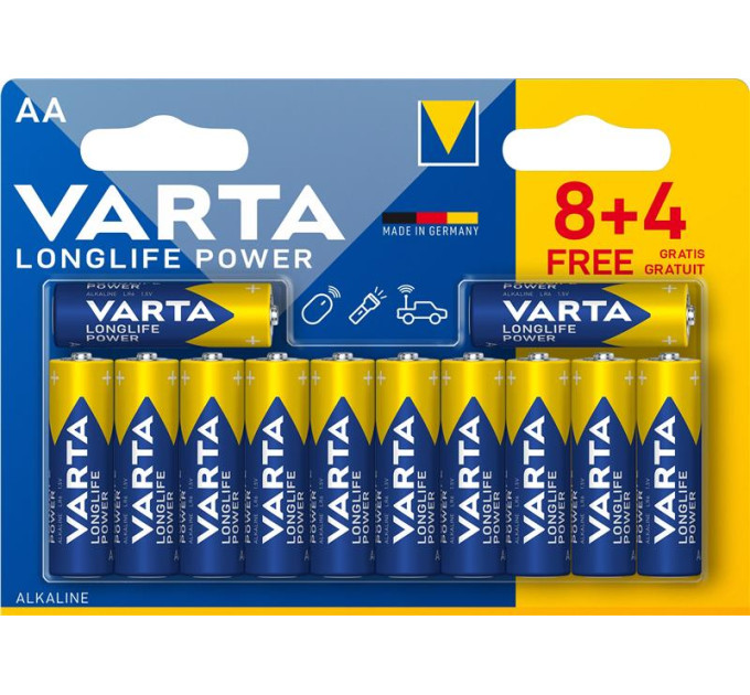 Varta Батарейка Varta HIGH Energy ALKALINE * 12 (8+4) (04906121472)