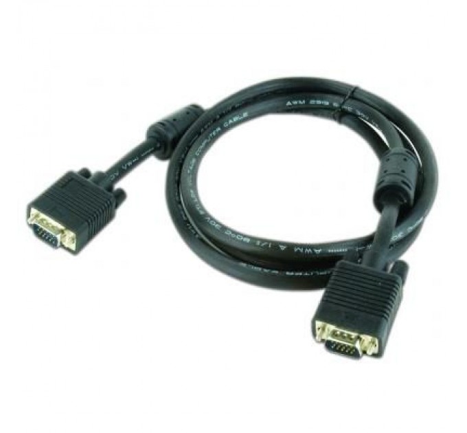REAL-EL Кабель мультимедійний VGA 1.8m HD15M Pro black REAL-EL (EL123500043)