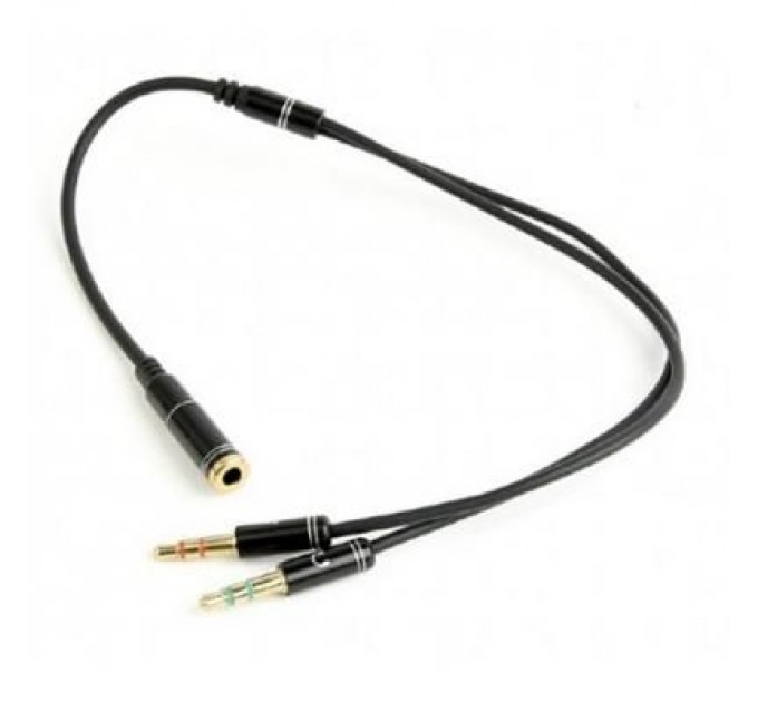 Cablexpert Кабель мультимедійний Jack 3.5mm F to 2 x Jack 3.5mm M Cablexpert (CCA-418M)