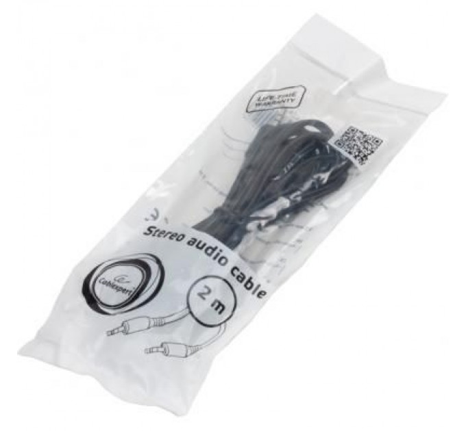 Cablexpert Кабель мультимедійний Jack 3.5mm male/Jack 3.5mm male 2.0m Cablexpert (CCA-404-2M)
