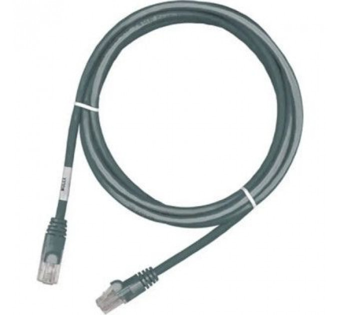 Патч-корд 0.5м, UTP, cat.5e, LSZH, gray Molex (PCD-01000-0E)