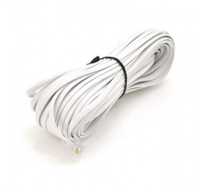 Патч-корд телефонний 20м RJ11 (6P4C) Voltronic (PC-20,0W)