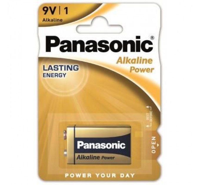 Panasonic Батарейка Panasonic Крона 6LR61 Alkaline Power * 1 (6LR61REB/1BP)