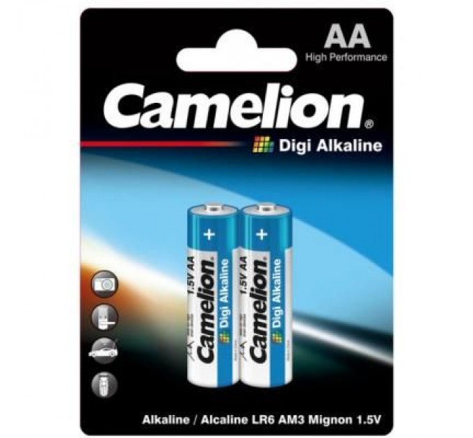Батарейка Camelion AA LR6 Digi Alkaline * 2 (LR6-BP2DG)