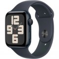 Apple Смарт-годинник Apple Watch SE 2024 GPS 44mm Midnight Aluminium Case with Midnight Sport Band - S/M (MXEJ3QH/A)