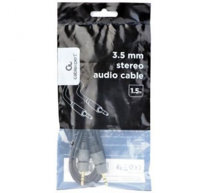 Cablexpert Кабель мультимедійний Jack 3.5mm M to Jack 3.5mm M 1.5m Cablexpert (CCAP-3535MM-1.5M)