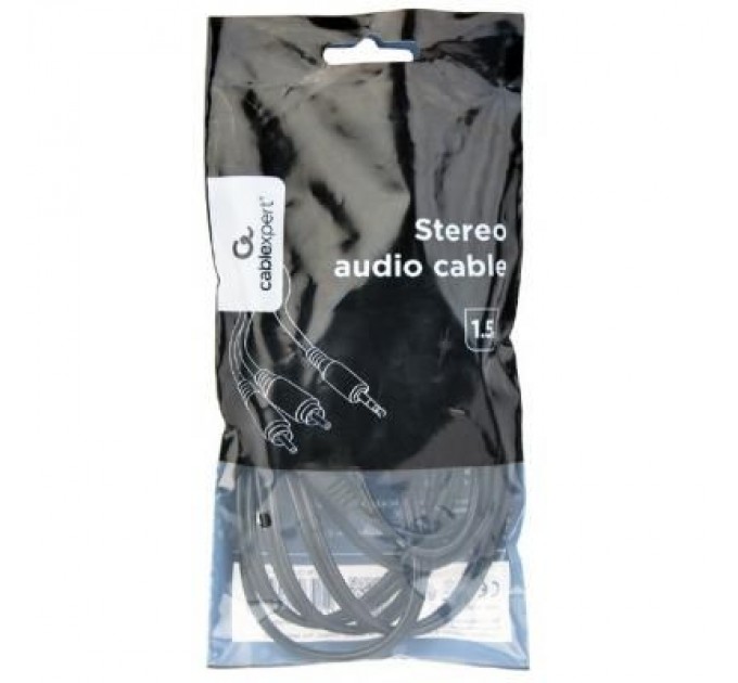 Кабель мультимедійний 3.5 Jack to 2RCA 1.5m Cablexpert (CCA-352-1.5M)