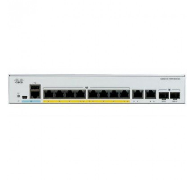 Комутатор мережевий Cisco C1000-8T-2G-L