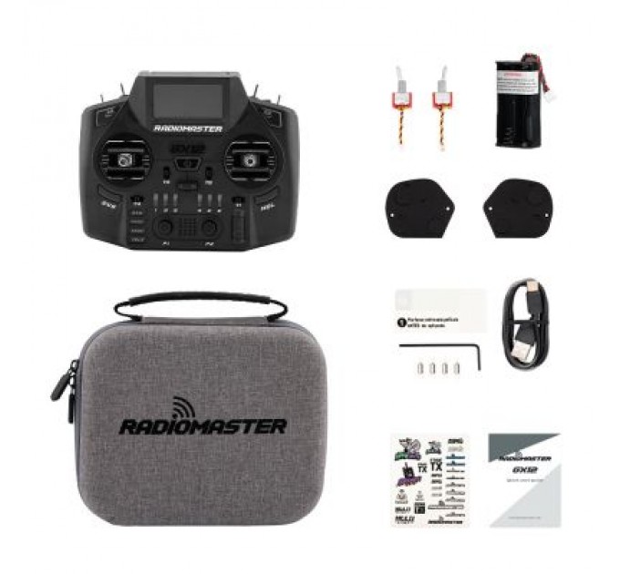 RadioMaster Пульт управління для дрона RadioMaster GX12 radio ExpressLRS Edge XT M2 (HP0157.0094-BLK)