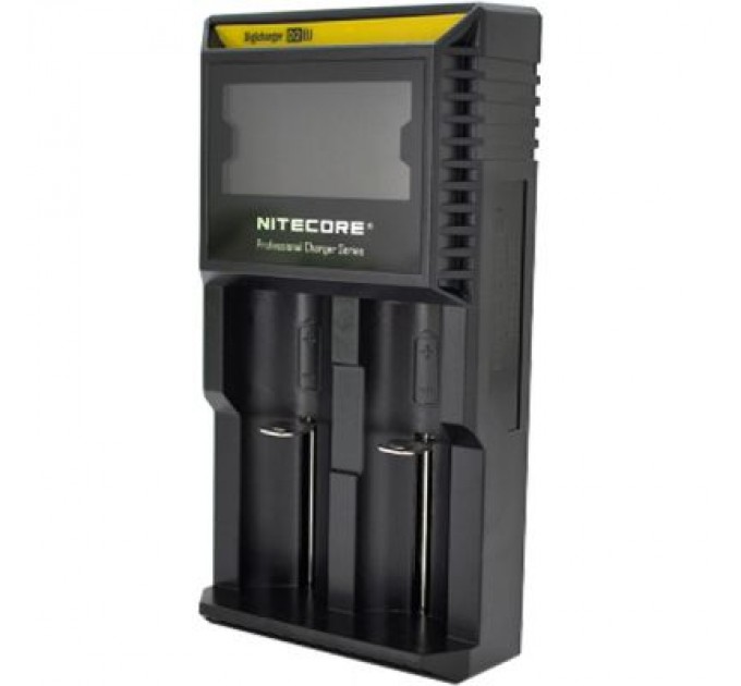 Nitecore Зарядний пристрій для акумуляторів Nitecore Digicharger D2 (2 channels, LCD дисп.,Li-ion, Ni-MH/Ni-Cd, A (09001)