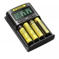 Nitecore Зарядний пристрій для акумуляторів Nitecore Digicharger UM4 (4 channels, LCD дисп.,Li-ion, Ni-MH/Ni-Cd, (11434)