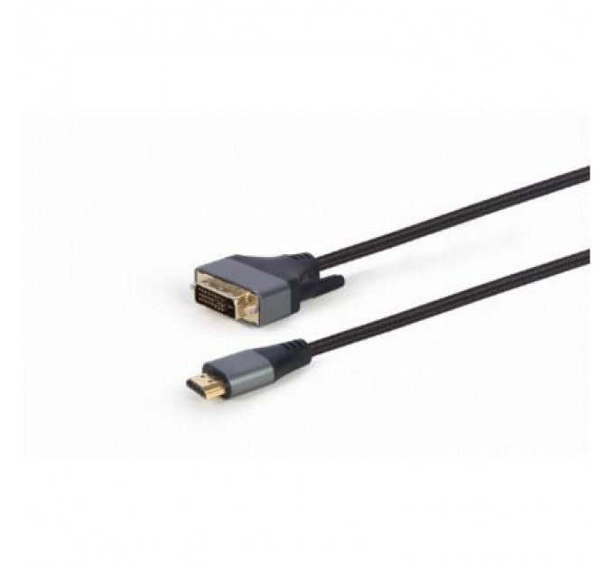 Кабель мультимедійний HDMI to DVI 1.8m 18+1pin, 4K 30Hz Cablexpert (CC-HDMI-DVI-4K-6)