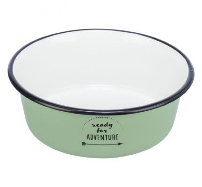 Trixie Посуд для котів Trixie Миска металева 300 мл/12 см (зелена) (4047974252116)