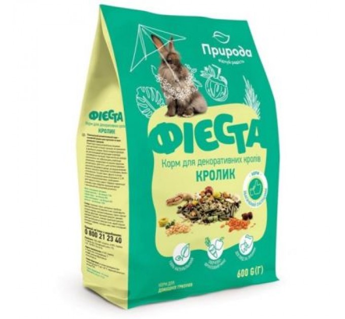 Корм для гризунів Природа Фієста «Кролик» 600 г (4823082413874)