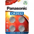 Panasonic Батарейка Panasonic CR 2032 Lithium * 4 (CR-2032EL/4B)