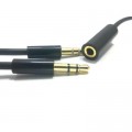 PowerPlant Кабель мультимедійний Jack 3.5mm мама/2xJack 3.5mm папа 1.5m PowerPlant (DV00DV4057)