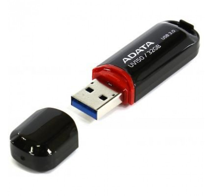 USB флеш накопичувач ADATA 128GB UV150 Black USB 3.0 (AUV150-128G-RBK)