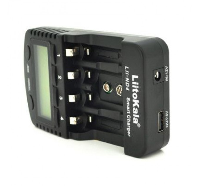 Liitokala Зарядний пристрій для акумуляторів Liitokala 4 Slots, LED, Ni-Mh, Ni-Cd, AA, AAA, AAAA, С (Lii-ND4)