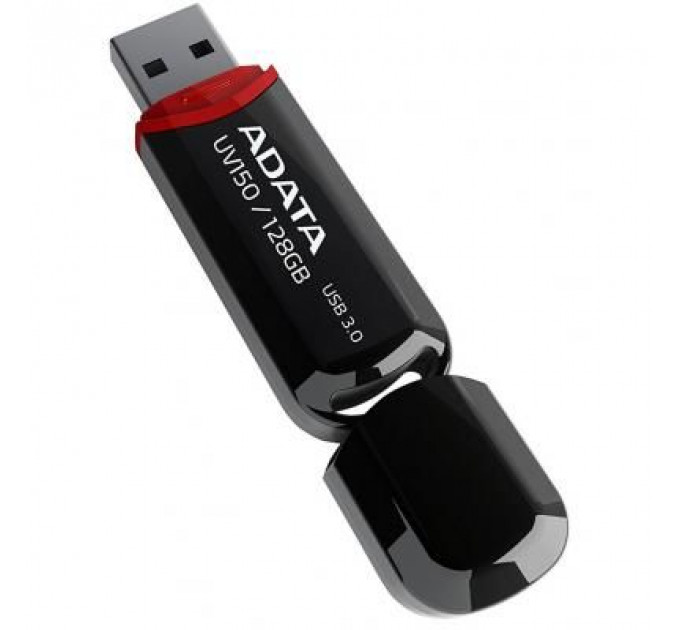 USB флеш накопичувач ADATA 128GB UV150 Black USB 3.0 (AUV150-128G-RBK)