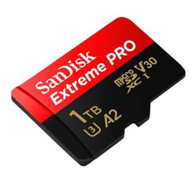 SanDisk Карта пам'яті SanDisk 1 TB microSDXC UHS-I U3 Extreme Pro+SD Adapter (SDSQXCD-1T00-GN6MA)