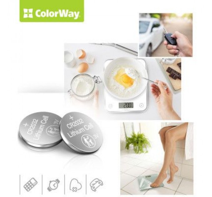 ColorWay Батарейка CR 2032 Lithium Power (літієві) * 5 blister ColorWay (CW-BACR2032-5BL)
