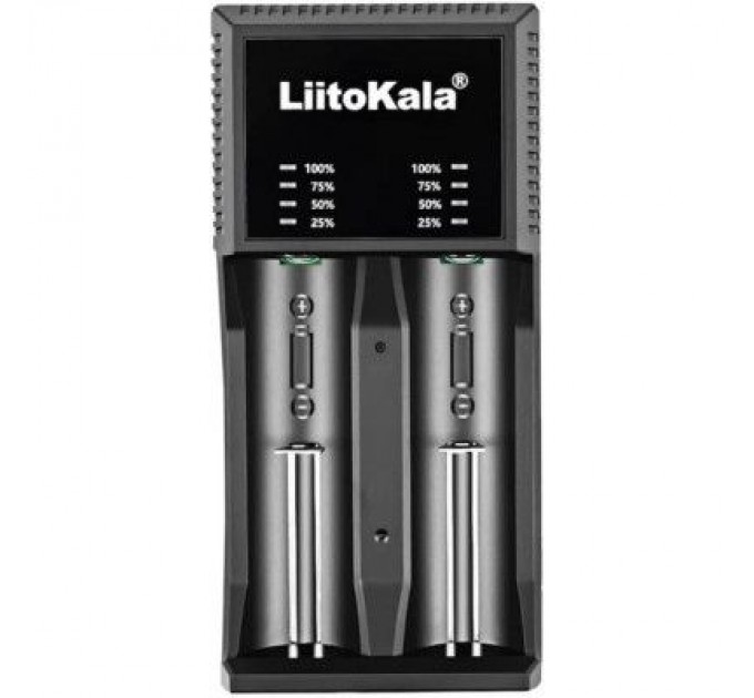 Liitokala Зарядний пристрій для акумуляторів Liitokala 2 Slots, LED indicator, Li-ion(18650...RCR123...26650), NiMH(AA, AAA, SC, C) (Lii-PL2)
