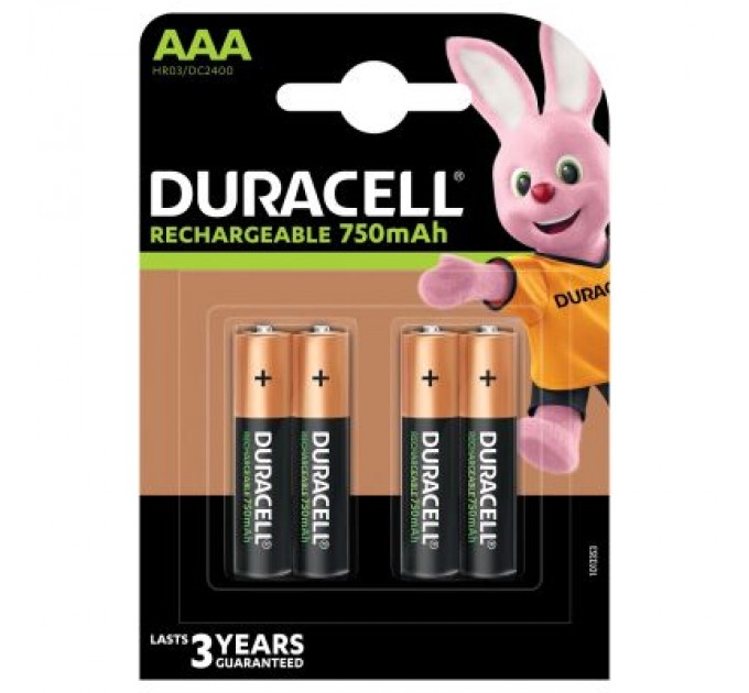 Duracell Акумулятор Duracell AAA HR03 750mAh * 4 (5007331)