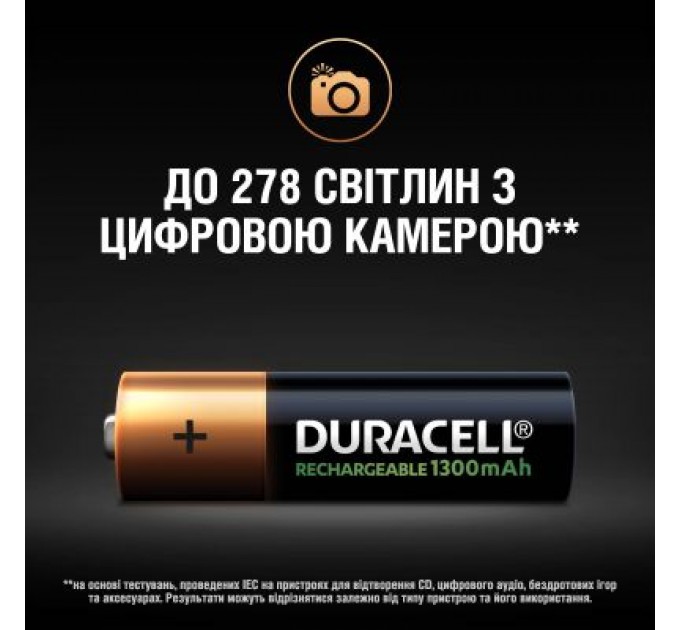 Duracell Акумулятор Duracell AA HR6 1300mAh * 4 (5007324)