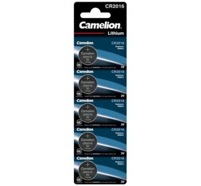 Батарейка Camelion CR 2016 Lithium * 5 (CR2016-BP5)