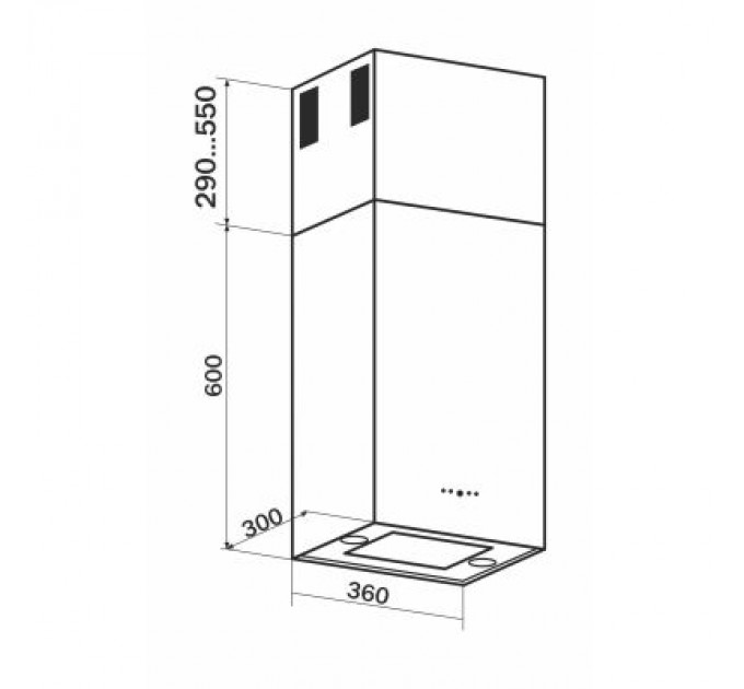 GRANADO Витяжка кухонна GRANADO Segovia 2614-1200 black (GCH6336311)
