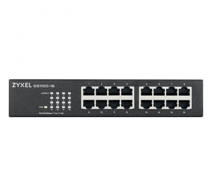 Комутатор мережевий ZyXel GS1100-16 (GS1100-16-EU0103F)