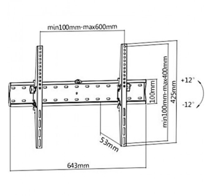 Gembird Кронштейн Gembird WM-70T-02
