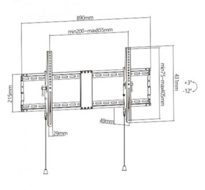 Кронштейн Gembird WM-90T-01
