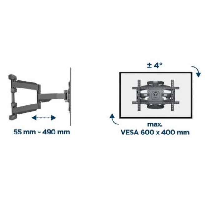 Gembird Кронштейн Gembird WM-75ST-02
