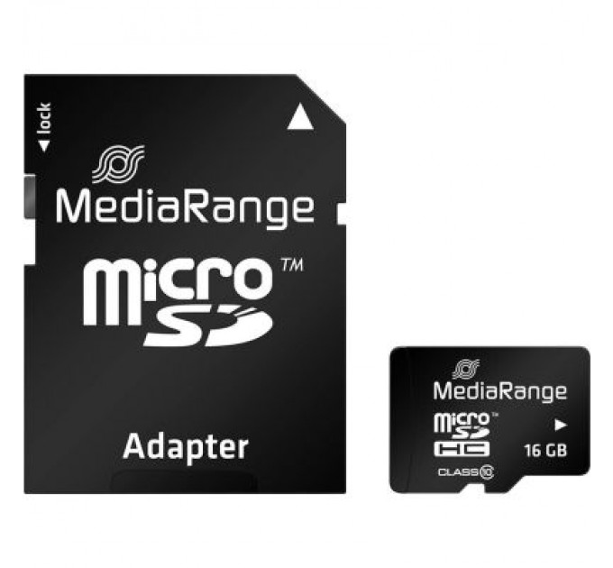 Карта пам'яті Mediarange 16GB microSD class 10 (MR958)