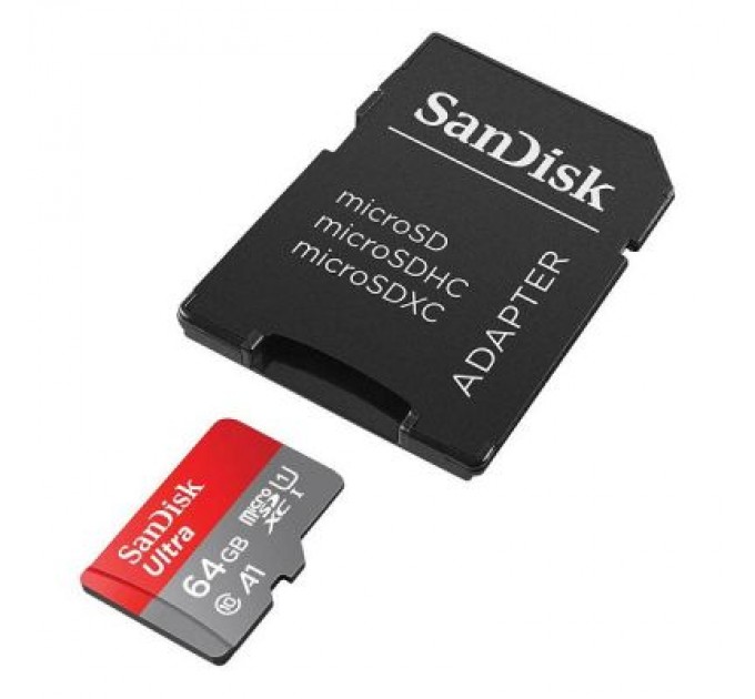 SanDisk Карта пам'яті SanDisk 64GB microSD class 10 UHS-I Ultra (SDSQUAB-064G-GN6MA)