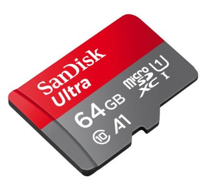 SanDisk Карта пам'яті SanDisk 64GB microSD class 10 UHS-I Ultra (SDSQUAB-064G-GN6MA)