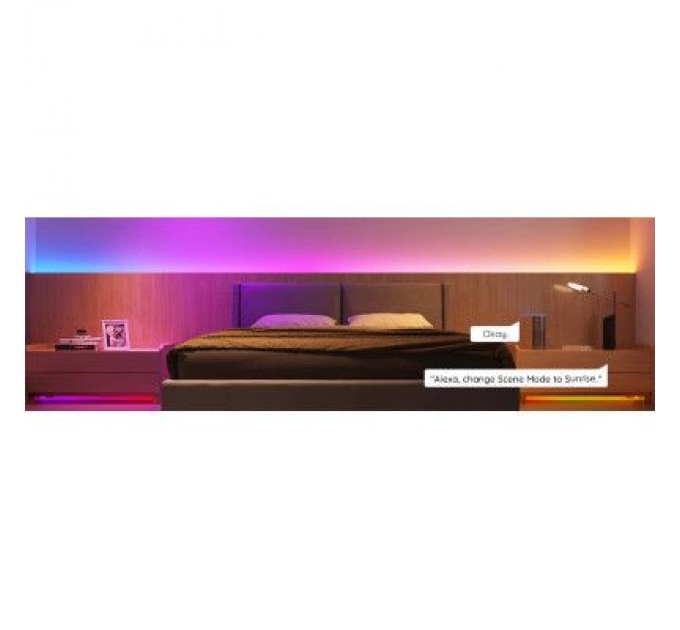 Світлодіодна стрічка Govee RGBIC Basic Wi-Fi + Bluetooth LED Strip Light With Protective Coating 10м Білий (H619C3D1)