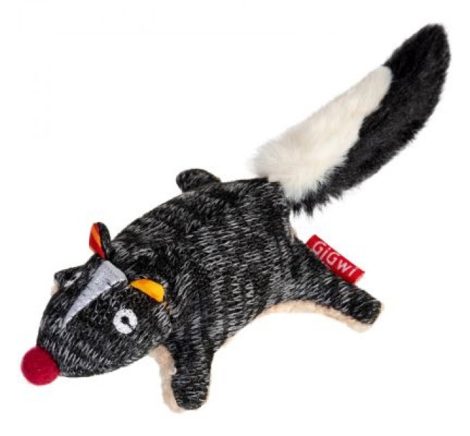 Іграшка для собак GiGwi Plush Скунс із пищалкою 9 см (75386)