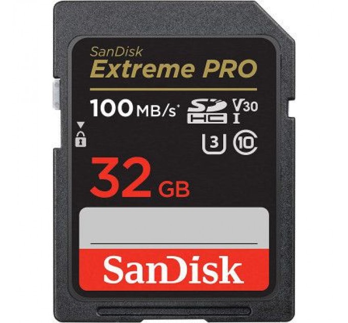 SanDisk Карта пам'яті SanDisk 32GB SD class 10 UHS-I U3 V30 Extreme PRO (SDSDXXO-032G-GN4IN)