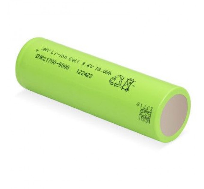 JHY Акумулятор 21700 Li-Ion 5000mAh 3.6V 30A JHY (INR21700-50SE/INR21700-5000)