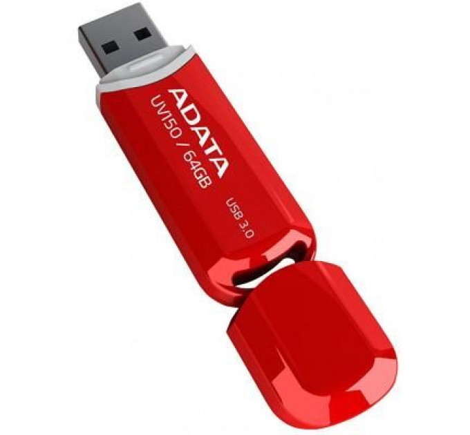 USB флеш накопичувач ADATA 64GB UV150 Red USB 3.0 (AUV150-64G-RRD)