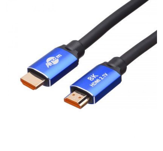 Кабель мультимедійний HDMI to HDMI 10.0m V2.1 48Gbps 8K60Hz/4K120Hz Atcom (88810)