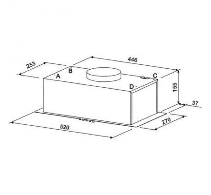 Jantar Витяжка кухонна Jantar BILT 650 LED 52 WH