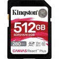 Карта пам'яті Kingston 512GB SDXC class 10 UHS-II U3 Canvas React Plus (SDR2V6/512GB)