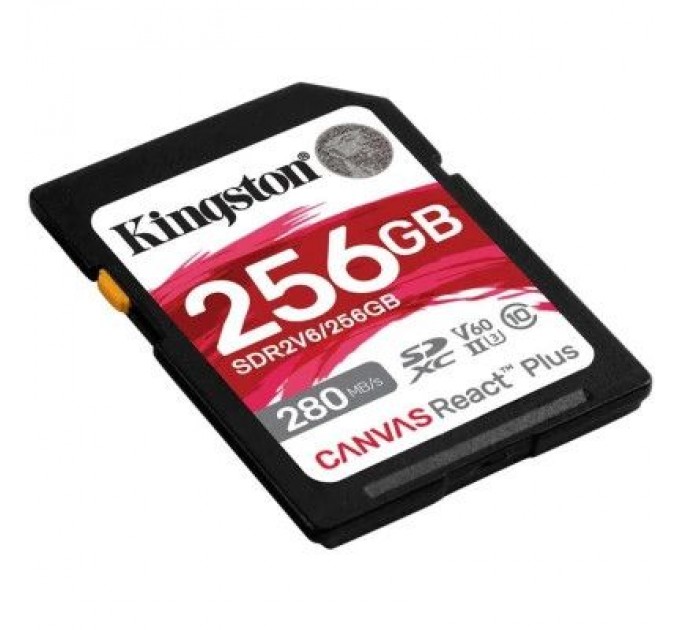 Kingston Карта пам'яті Kingston 256GB SDXC class 10 UHS-II U3 Canvas React Plus (SDR2V6/256GB)