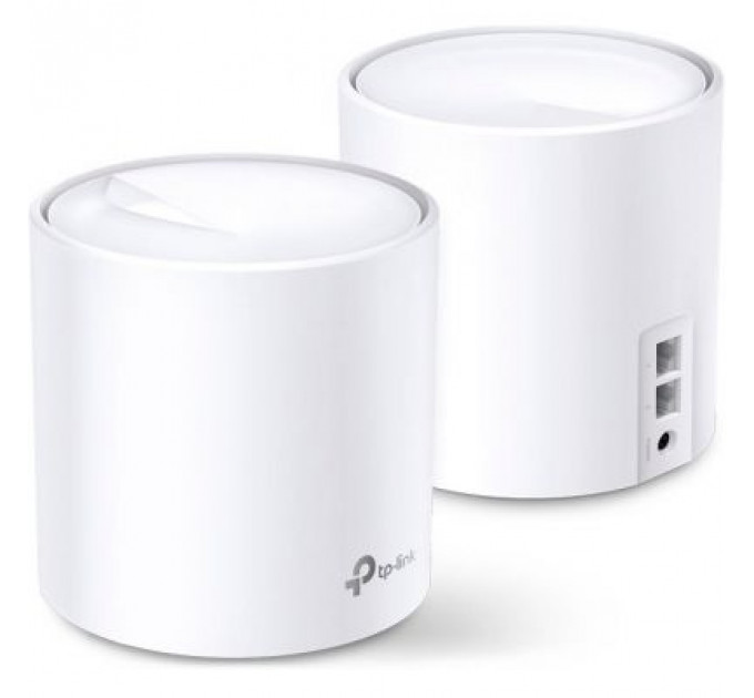 Точка доступу Wi-Fi TP-Link DECO X20 2PK AX1800 1xGE LAN 1xGE WAN MU-MIMO OFDMA MESH (DECO-X20-2-PACK)