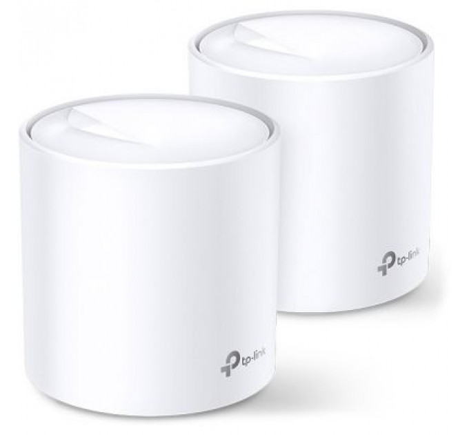 Точка доступу Wi-Fi TP-Link DECO X20 2PK AX1800 1xGE LAN 1xGE WAN MU-MIMO OFDMA MESH (DECO-X20-2-PACK)