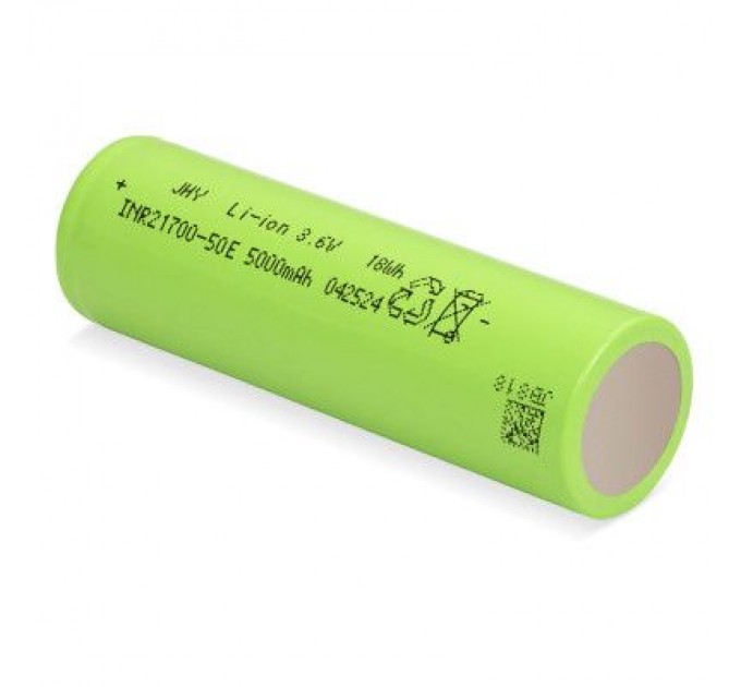 Акумулятор 21700 Li-Ion 5000mAh 3.6V 15A JHY (INR21700-50E)