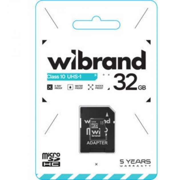 Карта пам'яті Wibrand 32GB microSD class 10 UHS-I (WICDHU1/32GB-A)